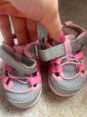 Carter's Pink and Gray Toddler Active Sandals